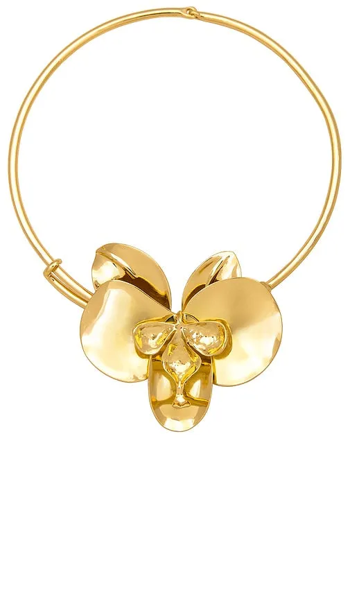 8 Other Reasons Orchid Choker in Metallic Gold