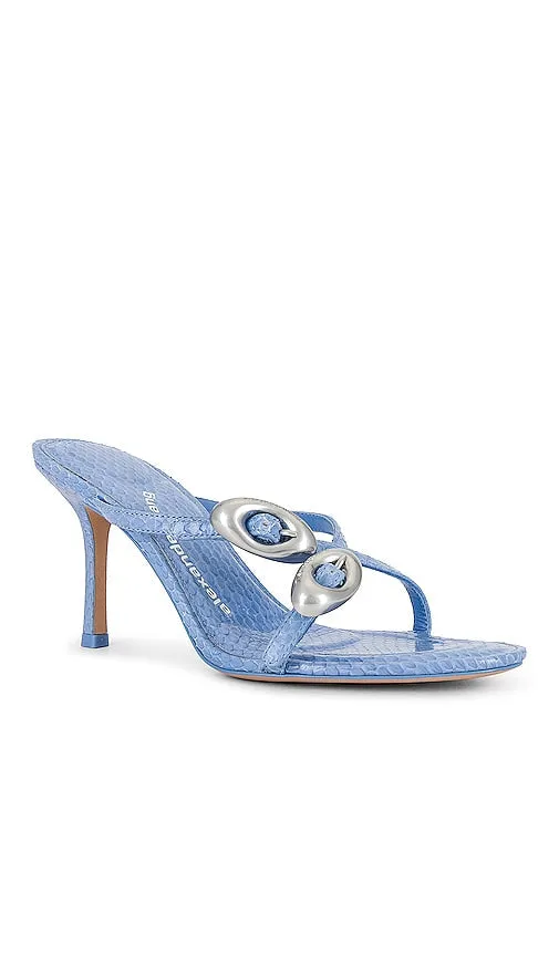 Alexander Wang Dome 85 Slide Sandal in Blue