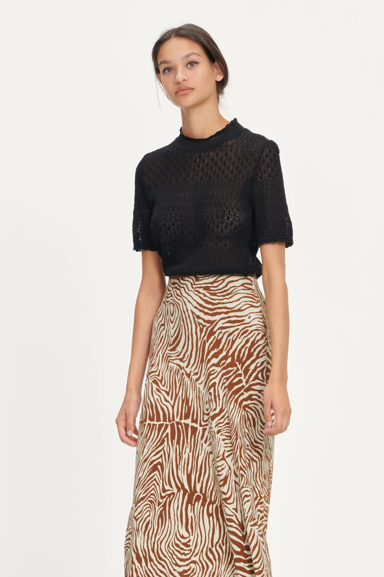 Alsop Skirt Aop - Mountain Zebra