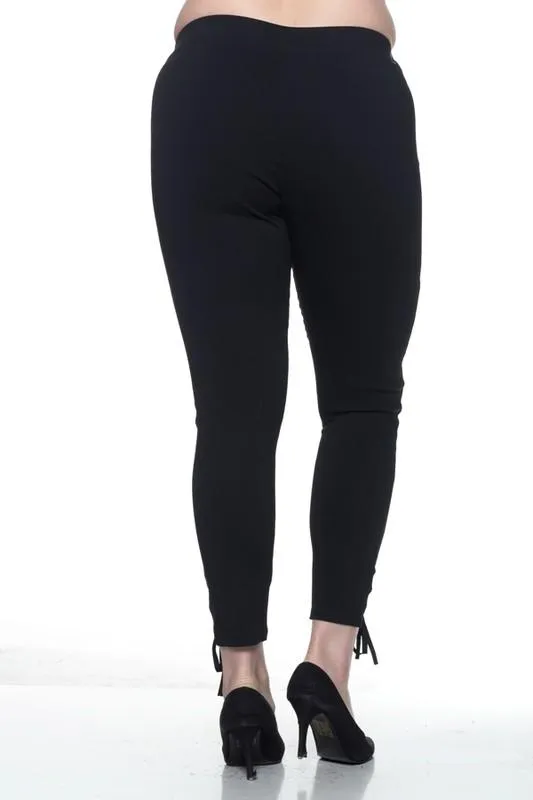 Bold Lace-up Leggings