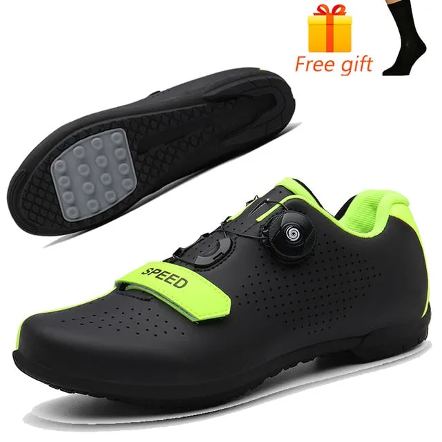 Carbon Fibre Men Fahrradschuh Atmungsaktiver Triathlon Mountainbike Sneaker Man Sport Road Racing Schuhe Spin Buckle