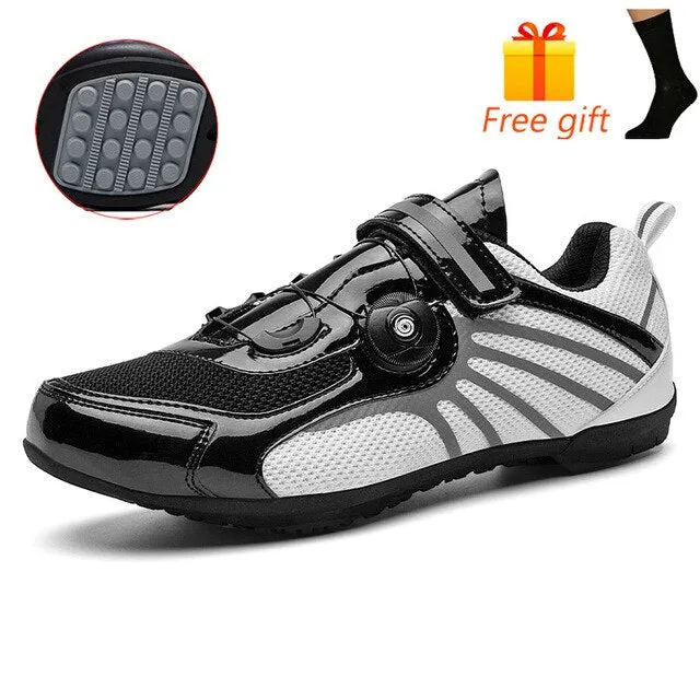 Carbon Fibre Men Fahrradschuh Atmungsaktiver Triathlon Mountainbike Sneaker Man Sport Road Racing Schuhe Spin Buckle