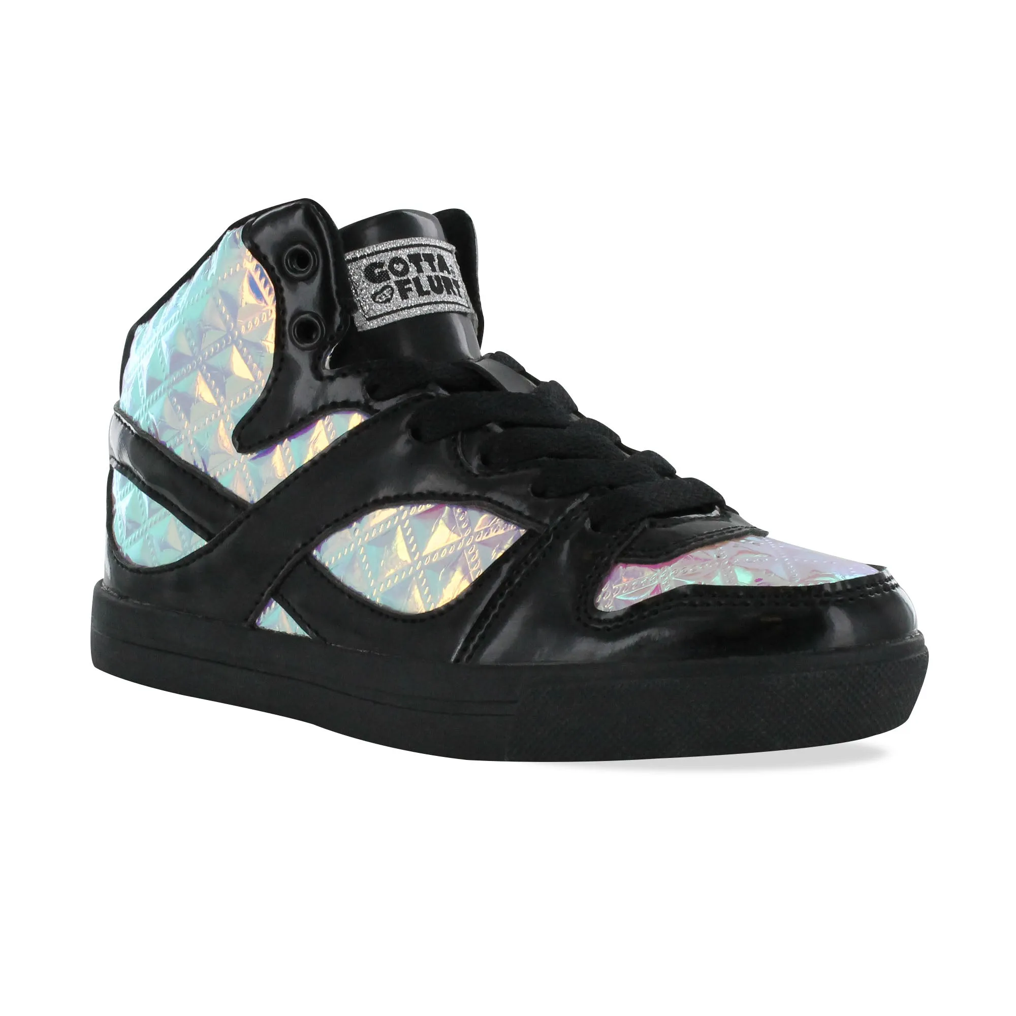 Gotta Flurt Girl's Slam III Black/Purple Hip Hop Sneaker