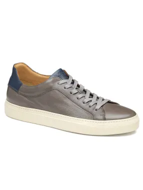 J & M Collection Jared Lace-To-Toe in Grey Italian Calfskin