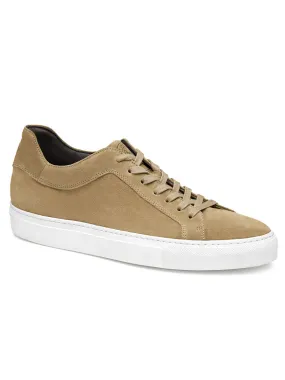 J & M Collection Jared Lace-To-Toe in Taupe Italian Suede