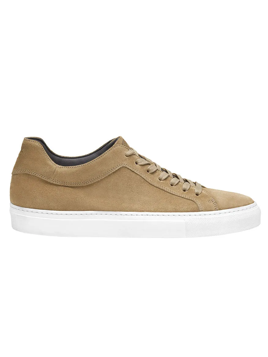 J & M Collection Jared Lace-To-Toe in Taupe Italian Suede