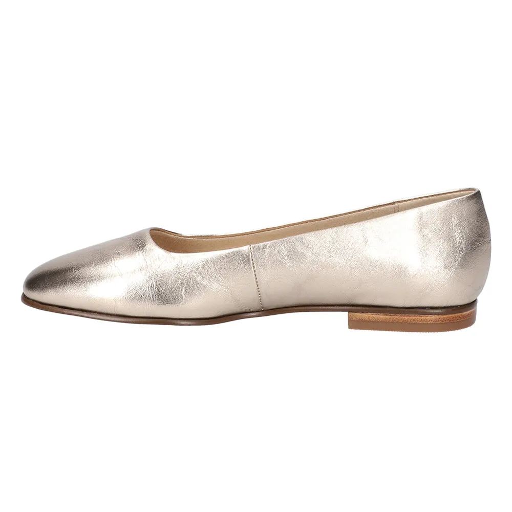 Kimiko Metallic Slip On Flats