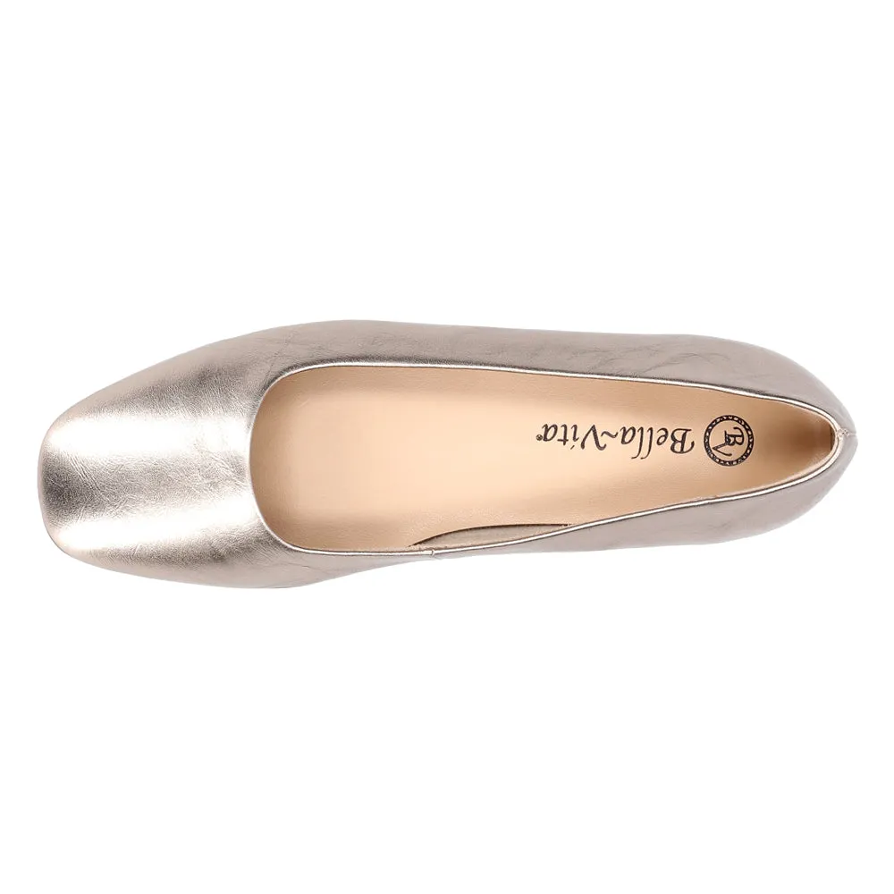 Kimiko Metallic Slip On Flats