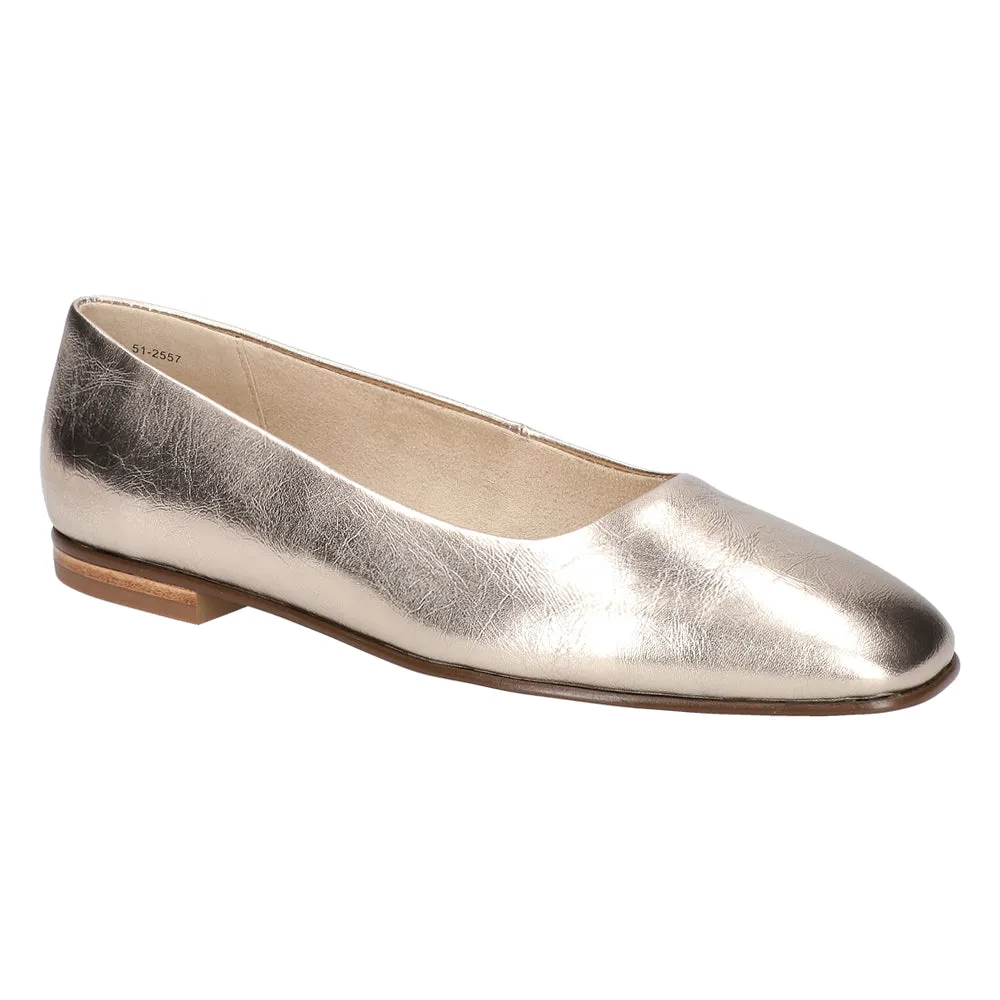 Kimiko Metallic Slip On Flats