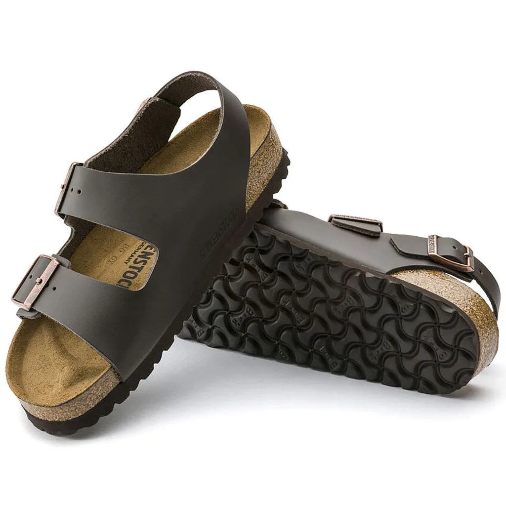 Milano Leather Narrow - Dark Brown