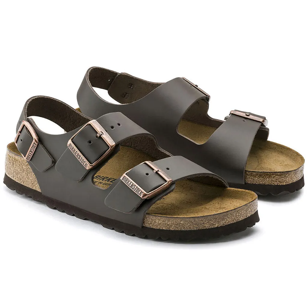Milano Leather Narrow - Dark Brown