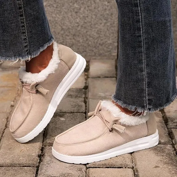 Purpdrank - Women Comfy Flat Heel Slip-On Boots