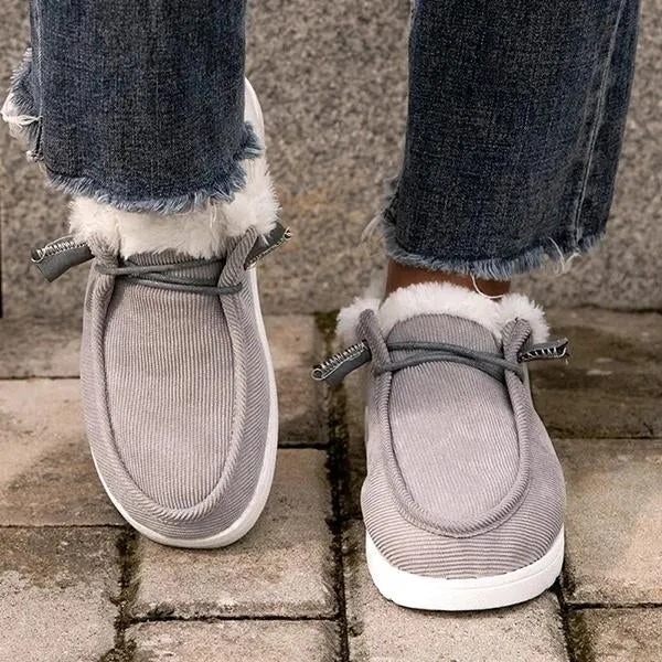 Purpdrank - Women Comfy Flat Heel Slip-On Boots