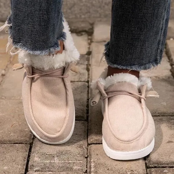 Purpdrank - Women Comfy Flat Heel Slip-On Boots