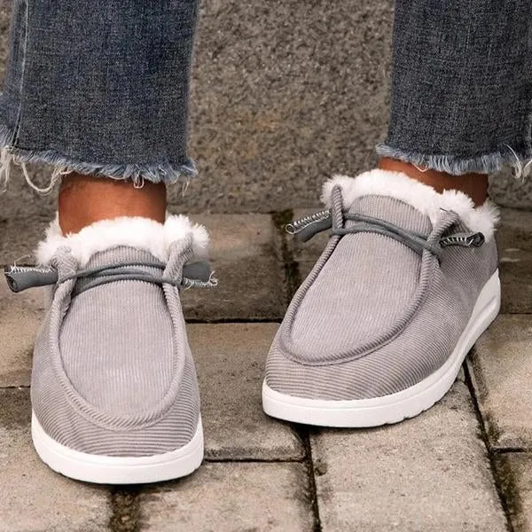 Purpdrank - Women Comfy Flat Heel Slip-On Boots