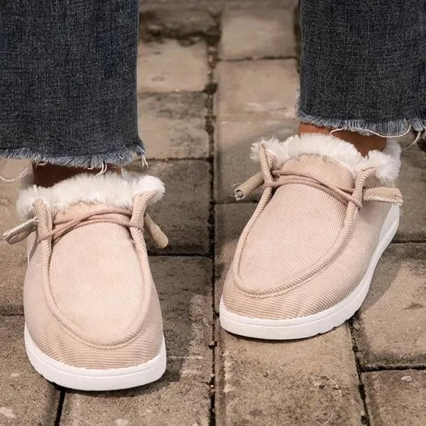 Purpdrank - Women Comfy Flat Heel Slip-On Boots