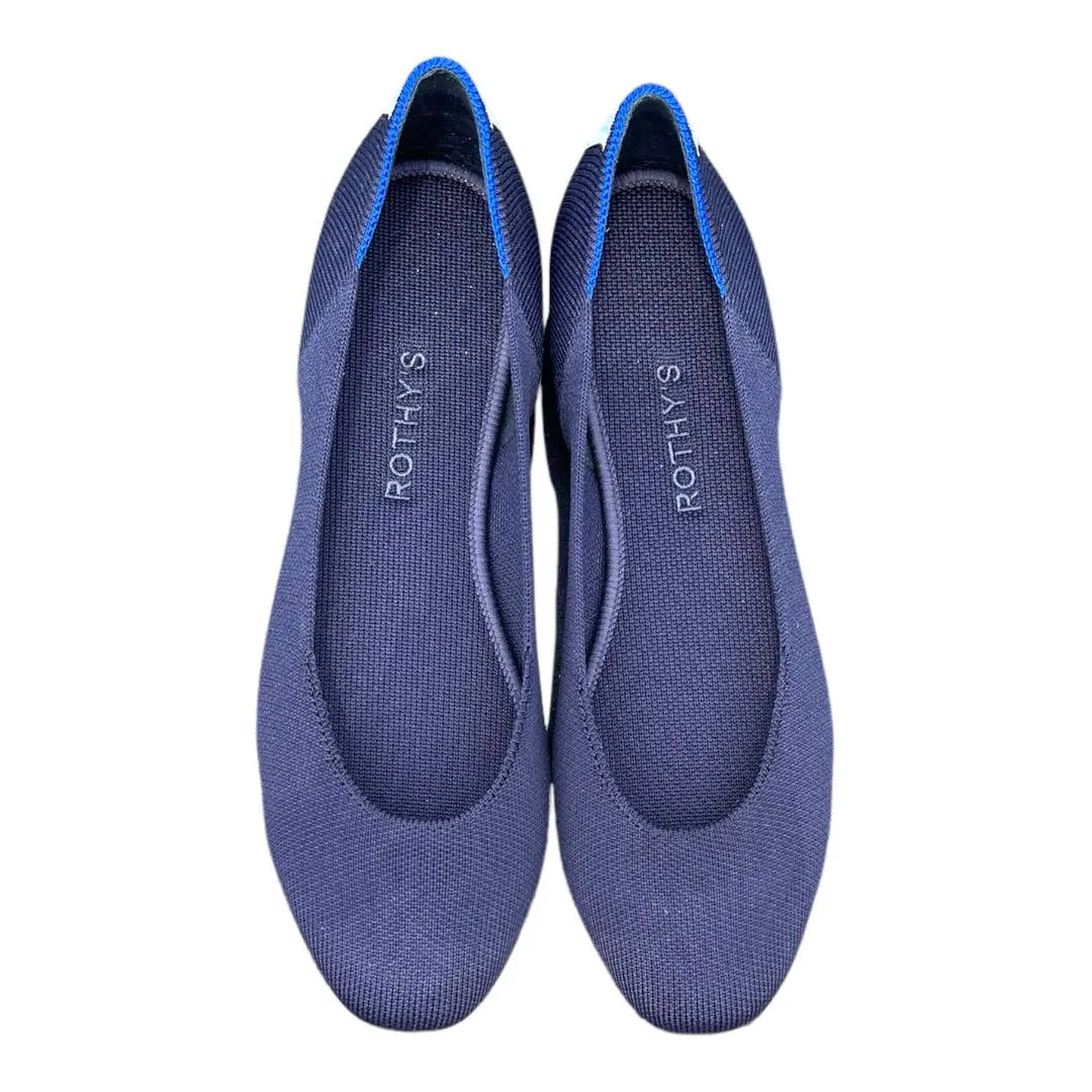 Rothy’s Rounded Toe Flats Shoes Comfort Navy Size 9.5 Sustainable New