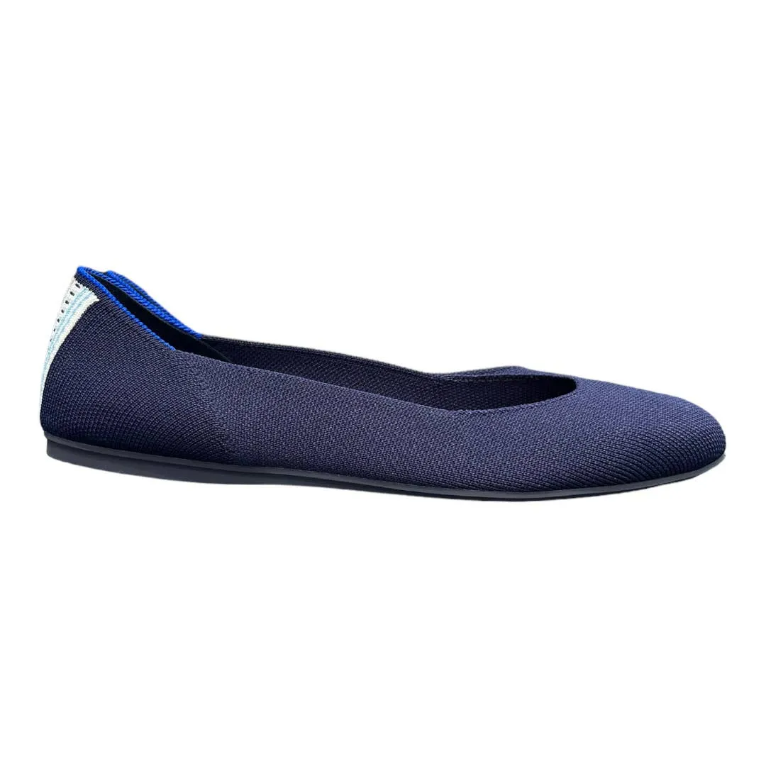 Rothy’s Rounded Toe Flats Shoes Comfort Navy Size 9.5 Sustainable New
