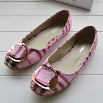 Shoes Ladies Bow Square Toe Slip