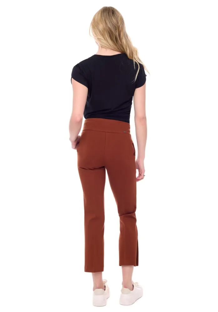 UP67930 Ponte Crop Vent Pant