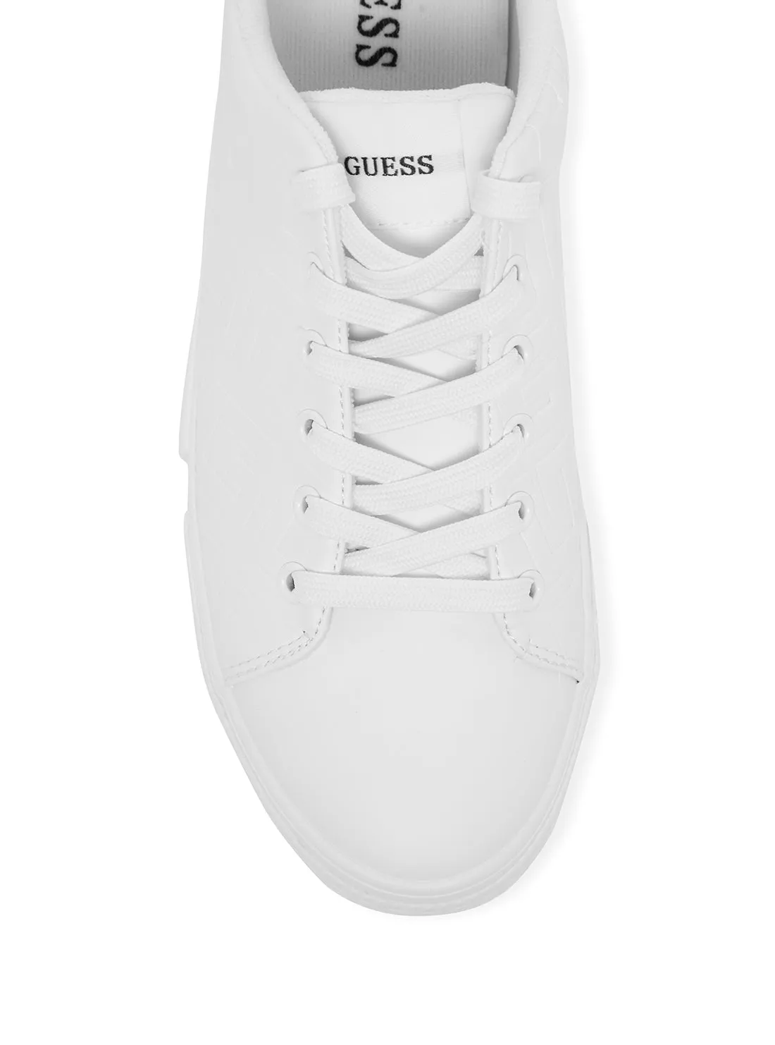 White Munner Logo Low Top Sneakers